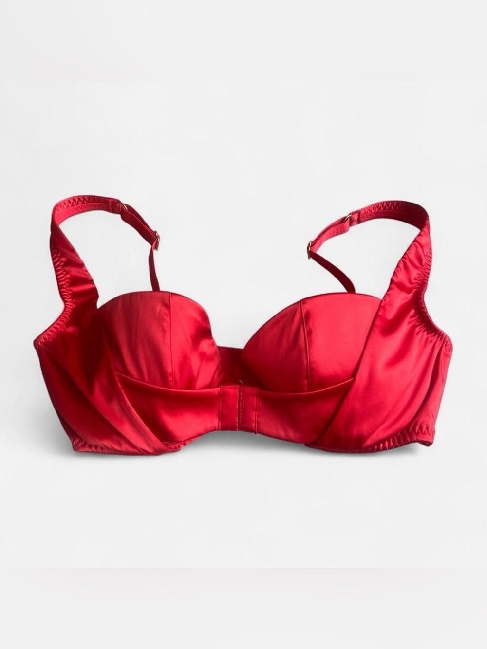 Agent Provocateur Red Satin Balconette Bra
